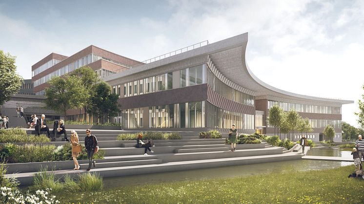 LINK arkitektur axlar inredningsuppdraget för nya campus Albano, Illustration: BSK arkitekter