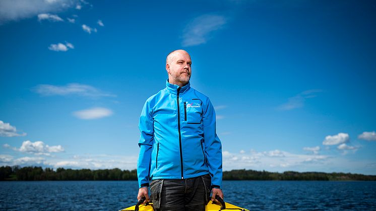 Magnus Christoffersson tog över Frykenbadens Camping för tre år sedan. Foto: Fredrik Karlsson/Bildbyrån