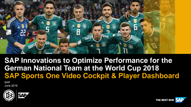 SAP introducerer innovativ teknologi der skal optimere det tyske fodboldlandsholds præstationer til VM i Rusland 