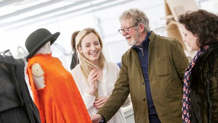 Catwalk king visits Northumbria's fashion studio