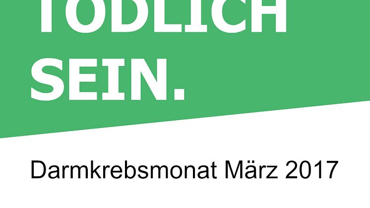 Logo Darmkrebsmonat März 2017 Grün