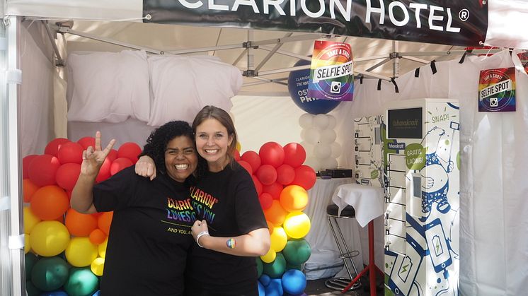 Clarion Hotel med stand i Pride Park. Alle foto: Clarion Hotel