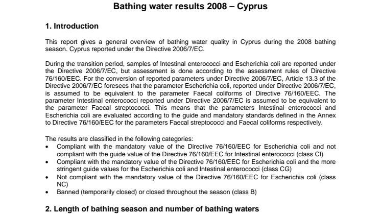 Cyperns badvatten är bäst i Europa! 