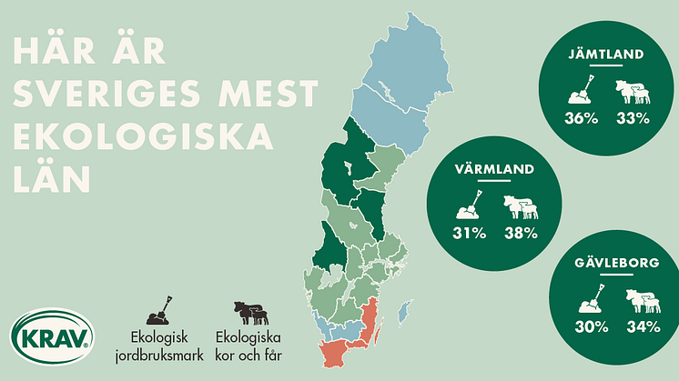 Värmland i topp i KRAVs ekorankning