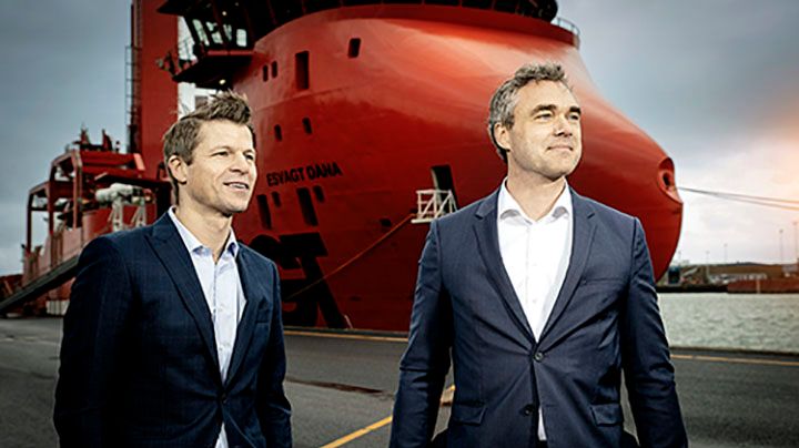Søren Karas, kommerciel og strategisk direktør, Esvagt and Lars Høy Jørgensen, Ørsted, Head of Operations Logistics Ørsted.