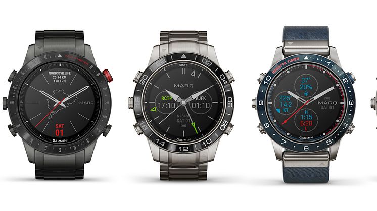 Garmin® presenterar MARQ® Collection: en serie med lyxiga uppkopplade tool watches, designade för att bemästra det liv som du lever 