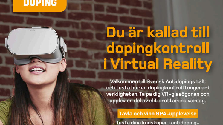 ​VR-glasögon ökar kunskap om dopingkontroller under skidskytte-VM i Östersund 