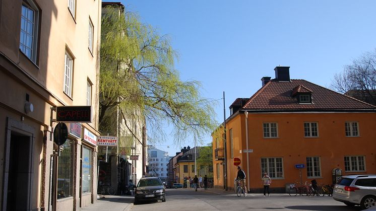 Sommarbild tagen vid Mariatorget i Stockholm. Foto: Mostphotos