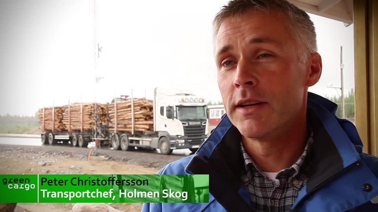 Holmen Skog valde tåg med Green Cargo trots korta transportavstånd