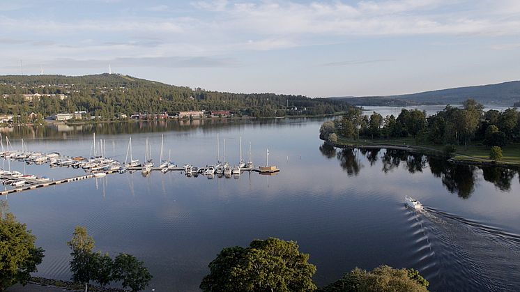 Vy över Södra sundet från takterrass 