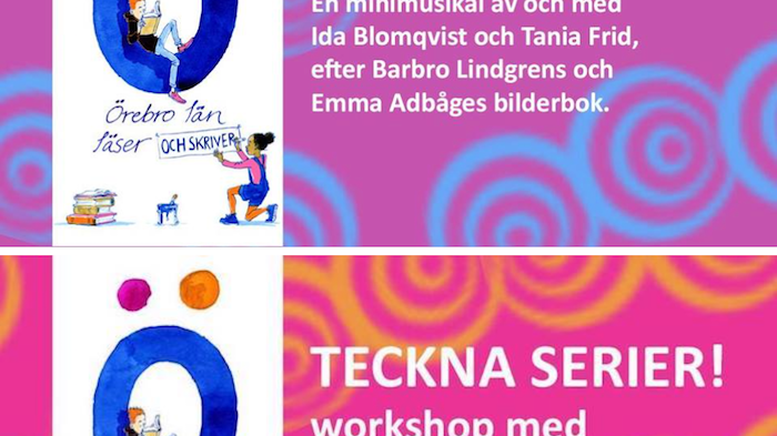 ​Örebro län läser: Minimusikal och serieworkshop på biblioteket i Lindesberg