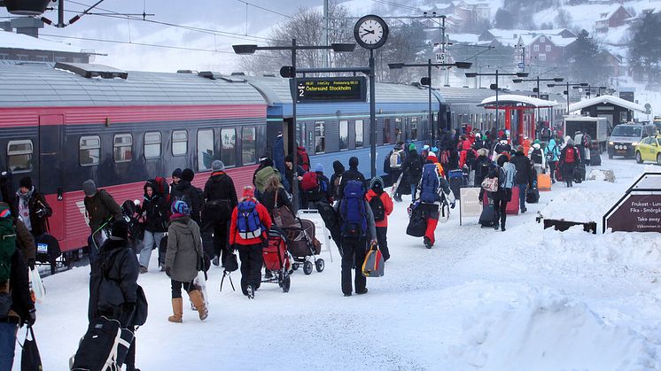 Åre är ett av SJs mest bokade resmål  i jul