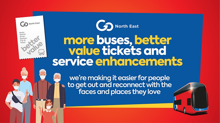 More buses and better value tickets introduced by Go North East with service enhancements from Saturday