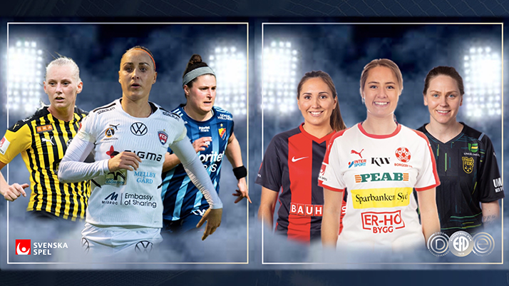 De kan bli Månadens Spelare i OBOS Damallsvenskan och Elitettan i september