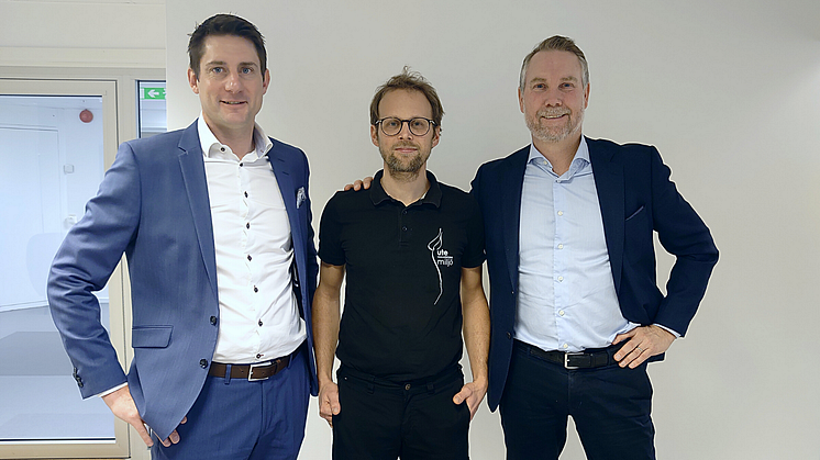 Daniel Linderståhl (t v), Oscar Åhslund (mitten) och Claes Hovstadius (t h)
