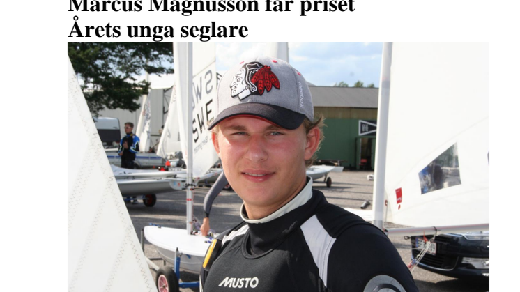 Marcus Magnusson får priset Årets unga seglare 