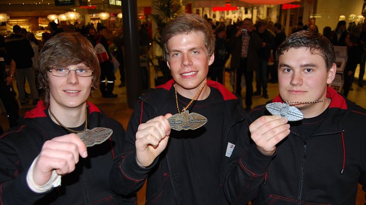 Medaljörerna i SM för unga plåtslagare 2010