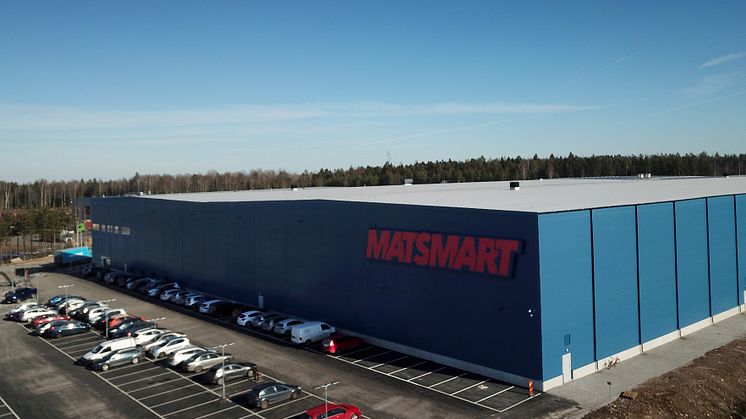 Securitas har tillhandahållit teknisk och personell säkerhet för Matsmarts centrallager i Katrineholm de senaste fem åren och har nu tecknat solutionavtal med e-handeln i och med att verksamheten expanderar. Foto: Matsmart