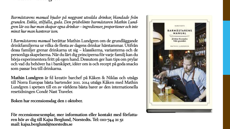 Barmästarens manual av Mathin Lundgren
