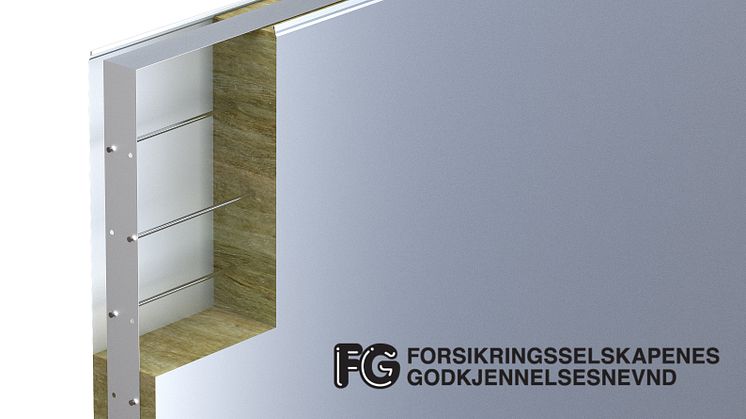 Lindab med FG-godkjente sandwichpanel