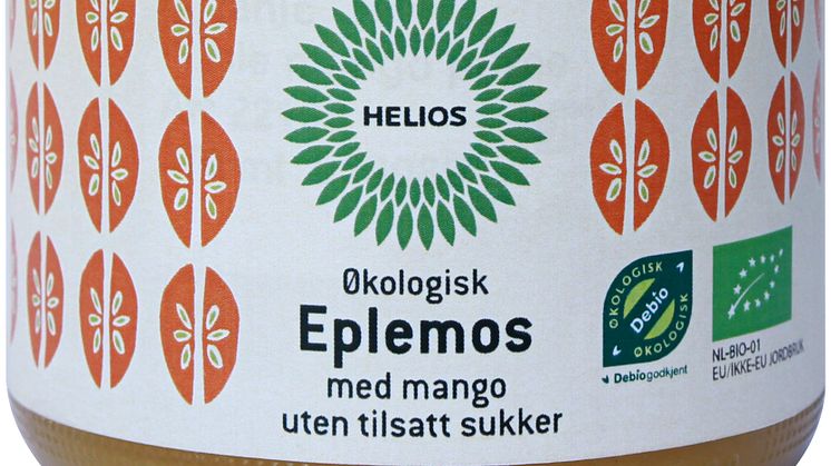 Helios eple og mangomos økologisk 360 g