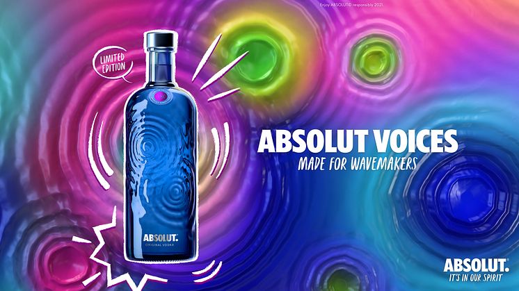Absolut Voices Limited Edition bottle 70cl