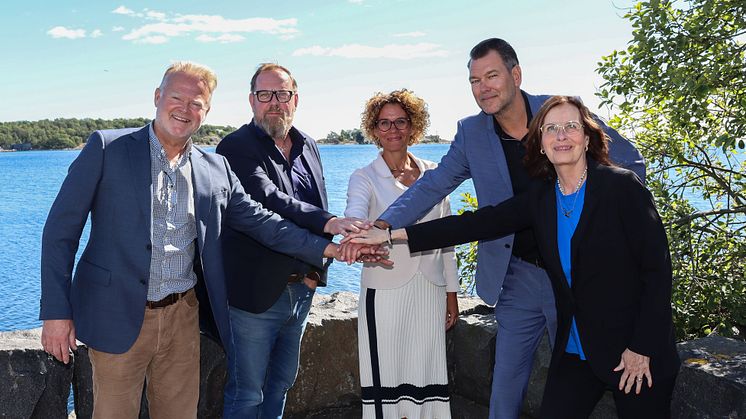 Jörgen Adolfsson (Blue Science Park), Fredrik Lindblad (Växjö Linnæus Science Park), Louise Östlund (Kalmar Science Park), Christian Nyhlén (Krinova), Kerstin Nensén (Netport Science Park)