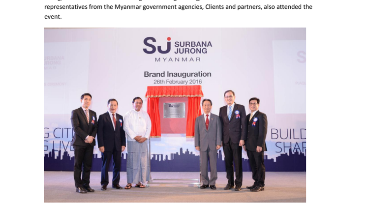 Surbana Jurong holds brand inauguration event in Myanmar