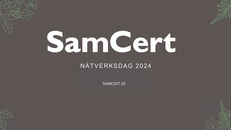 SamCert Nätverksdagar 2024