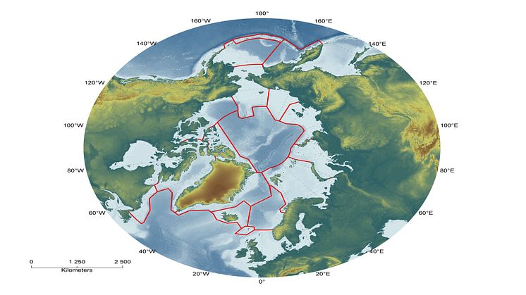 Large Marine Ecosystems in the Arctic. (Source: Skjoldal and Mundy 2013. Copyright PAME).