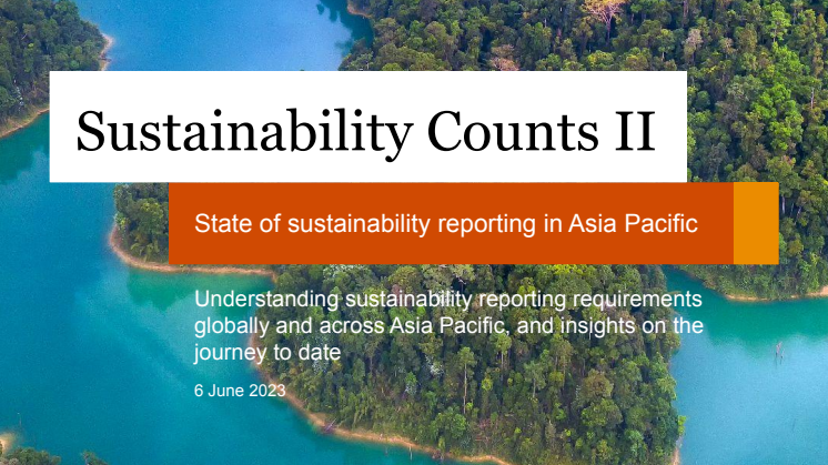 Sustainability Counts II - State of sustainability reporting in Asia Pacific