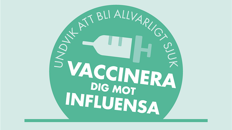 Den 8 november startar årets influensavaccinering i Region Dalarna. ﻿﻿Influensavirus är mycket smittsamt och för riskgrupper är vaccinationen kostnadsfri. 