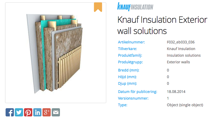 BIMobject, Knauf Insulation