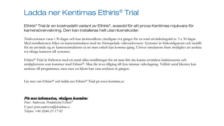 Ladda ner Kentimas Ethiris Trial