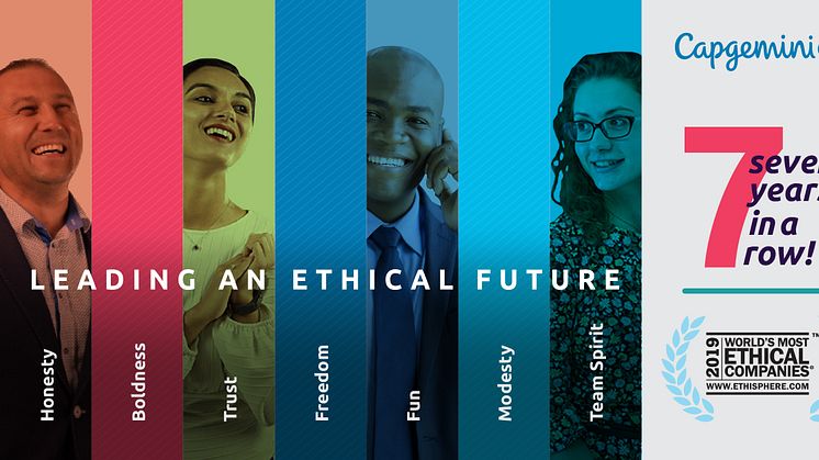 Capgemini kåret til et av 2019 World’s Most Ethical Companies® 