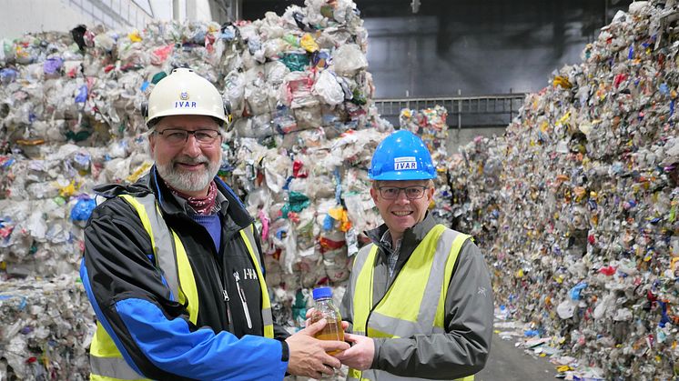 Fagansvarlig i IVAR, Rudolf Meissner, og Quantafuels COO Terje Eiken