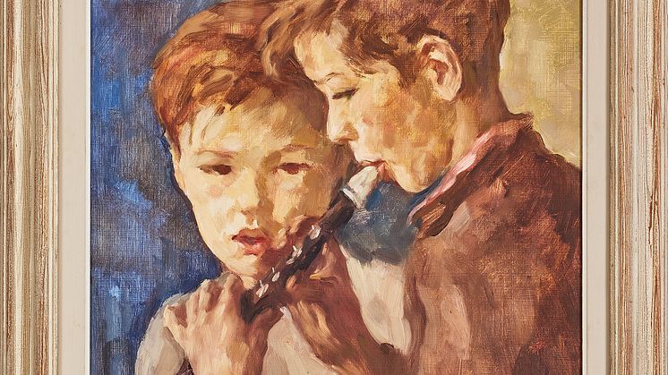 "Musicerande pojkar" av Lotte Laserstein