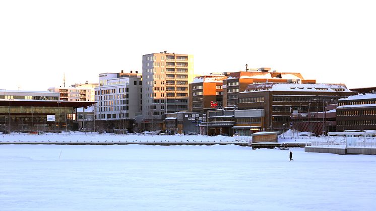 Fjärrkylan hämtas direkt från Norra hamn i Luleå. 
