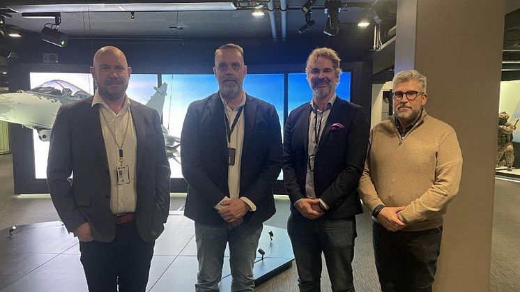 Stefan Franke - Saab, Johnny Helmersson, Johan Rydell och Stefan Wallencrona - Avarn Security.