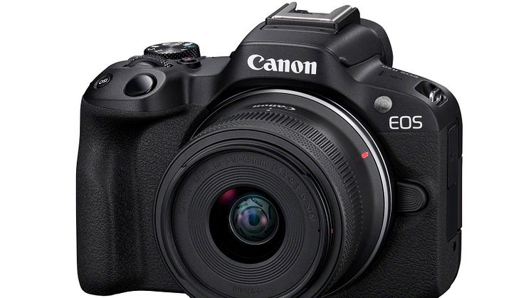 Canon EOS R50_Black_FrontSlantLeft_RF-S18-45mm(BK)