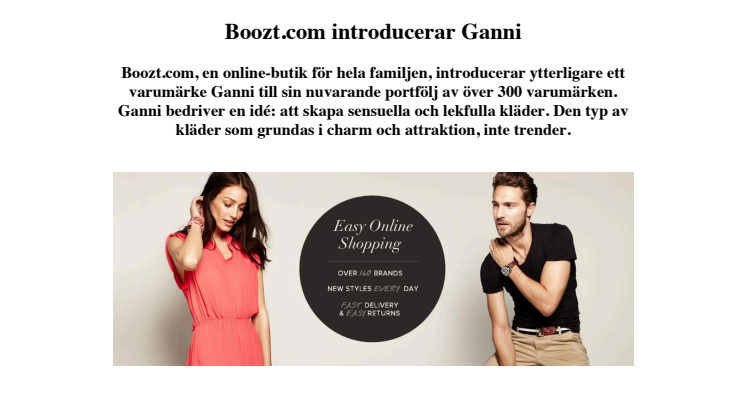 Boozt.com introducerar Ganni