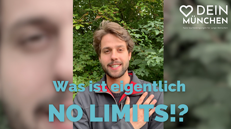 Christian Vera (DEIN MÜNCHEN) erklärt Mittelschüler*innen das Talentförderprogramm NO LIMITS! in einem kurzen Video.