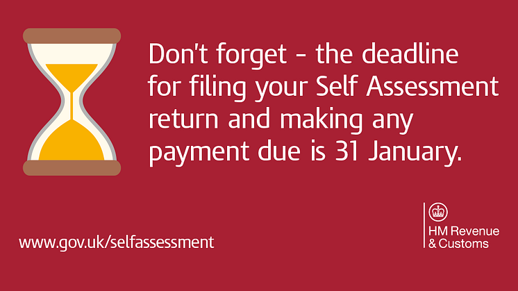 Do your Self Assessment online, don’t miss the deadline 