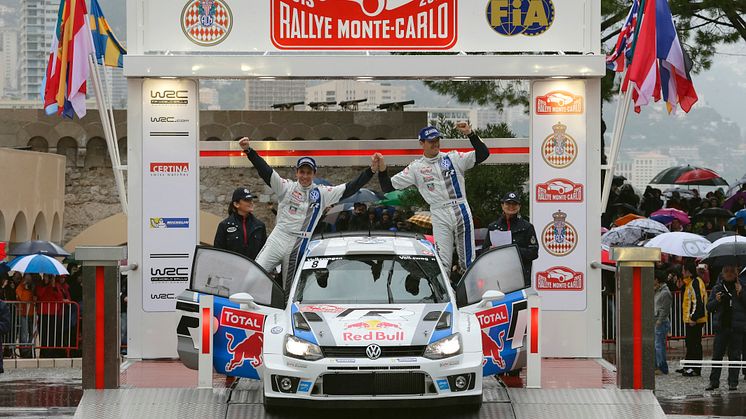 Stark debut för Volkswagen i WRC