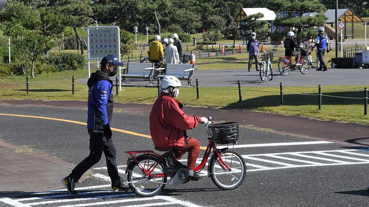 ヤマハ発動機販売が実施する電動アシスト自転車の安全運転講習会