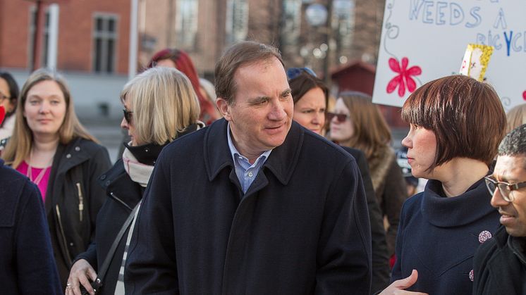 Stefan Löven och Kristina Ljungros, Barnvagnsmarschen 2016