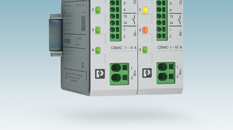 4-kanalig Säkringsmoduli 1-10A samt 1-4 A med NEC Class 2 (UL NEC2) godkännande från Phoenix Contact