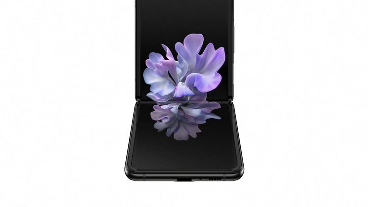 Samsung Galaxy Z Flip_front table top_black mirror