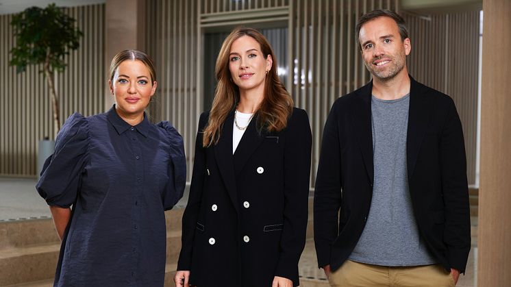 Pauline Grindvall, Carolina Lagerwall och Fredrik Blomqvist. Foto: Fredrik Persson