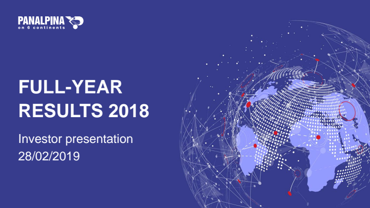 Full-Year Results 2018 – Investor Presentation